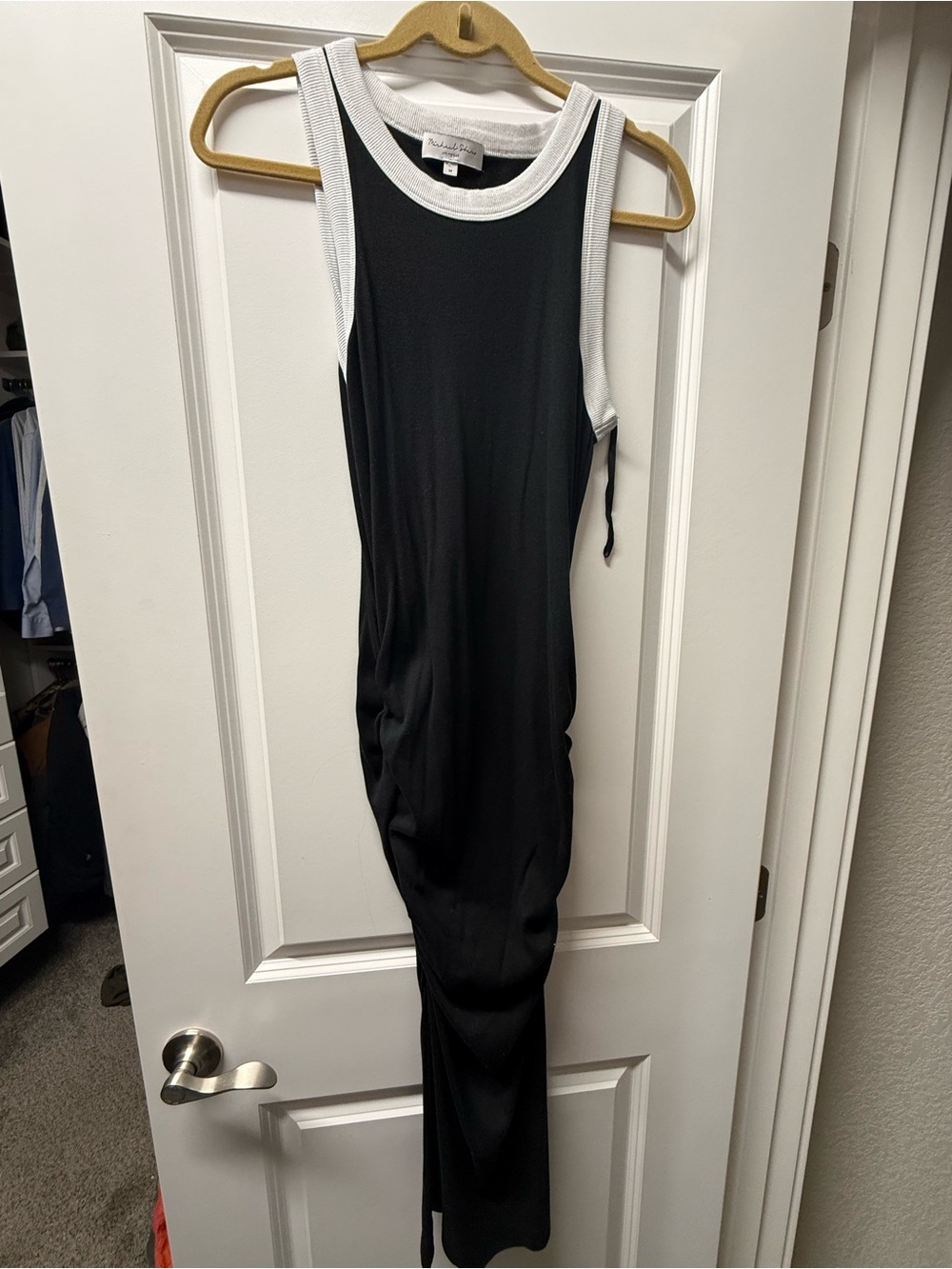 Michael Stars Sleeveless Black Dress with White Trim - Never worn!